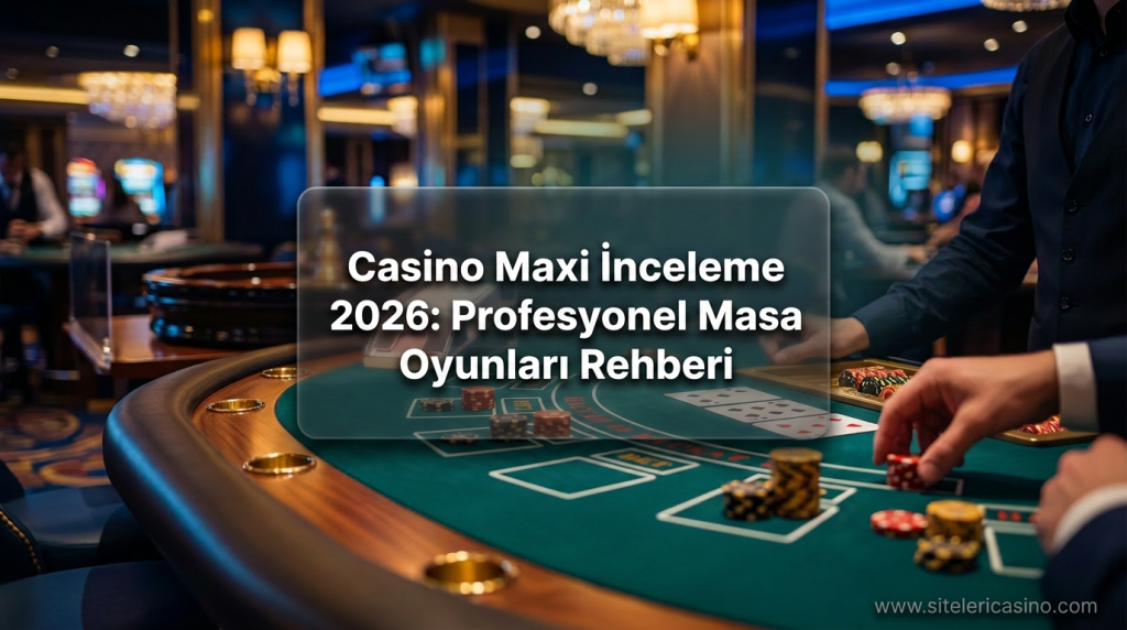Casino Maxi İnceleme 2026: Profesyonel Masa Oyunları Rehberi - Casino Maxi İnceleme 2026