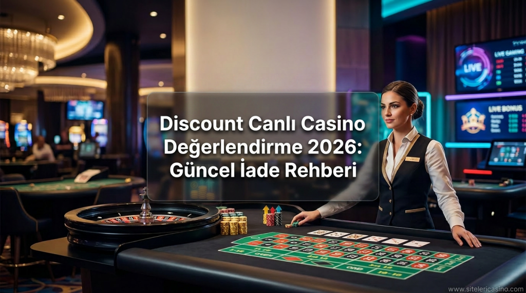 Discount Canlı Casino Değerlendirme 2026: Güncel İade Rehberi - Discount Canlı Casino Değerlendirme 2026